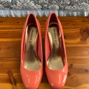 Madden Girl Vibrant Coral 3 1/2” Heels
